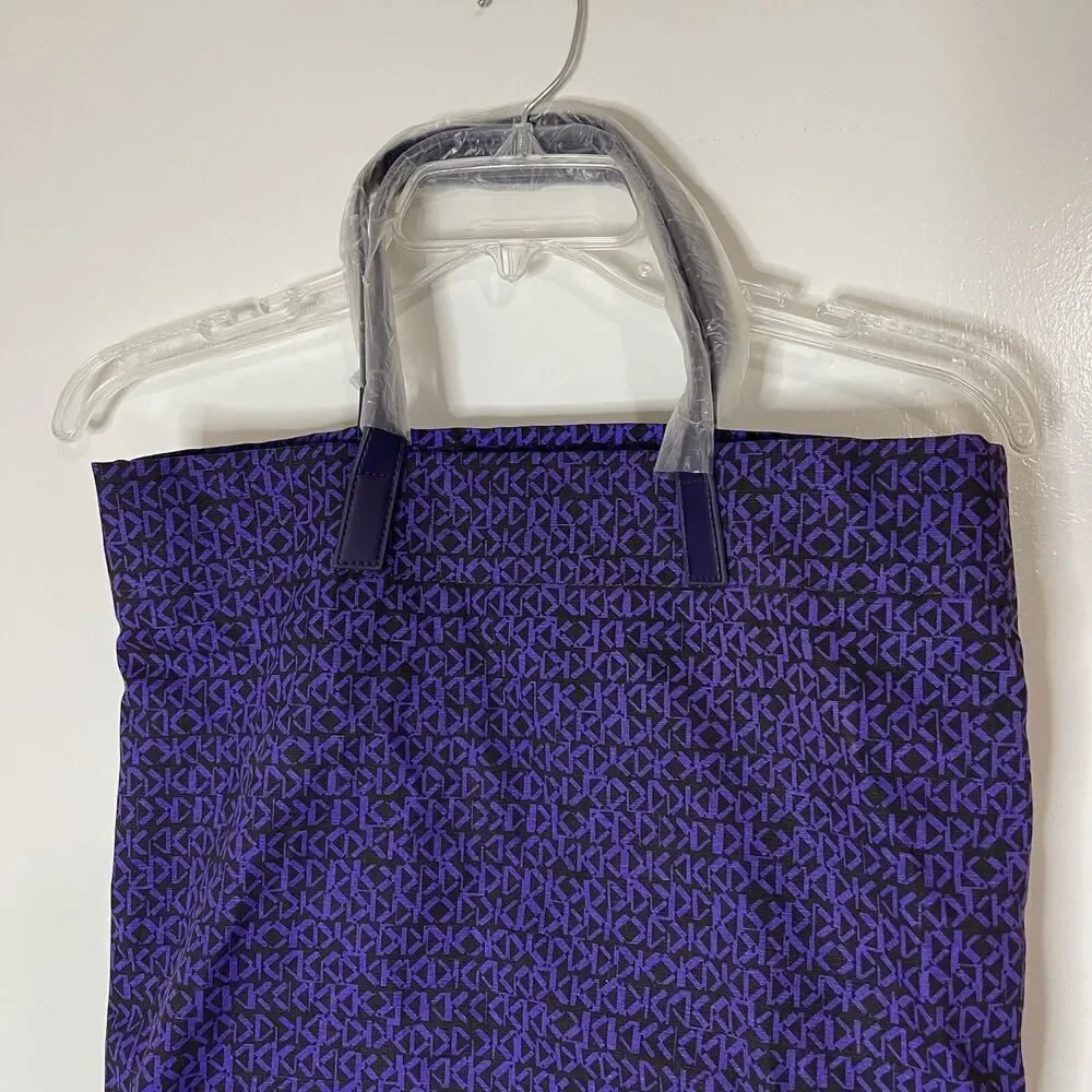 NWOT KENZO parfum purple logo canvas tote bag